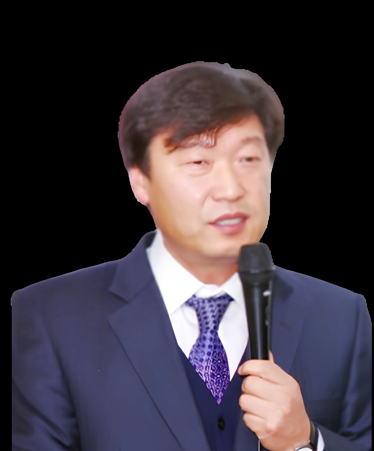 ISO/IEC 17024 인증 인공지능지도사 권성근 강사가 마이크를 들고 강의하는 모습