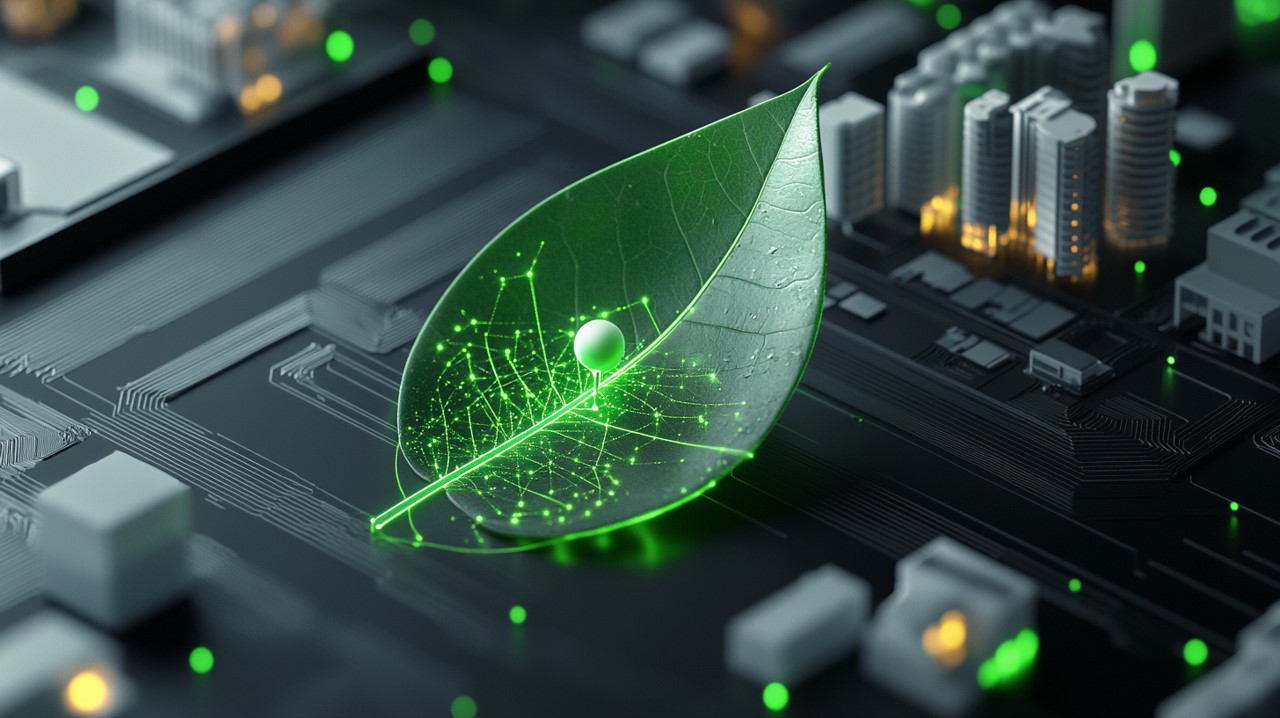 ISO 14001 환경영향 관리 시스템 배경 이미지