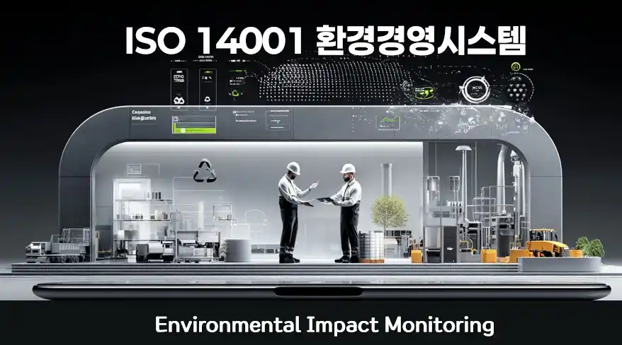 ISO 14001 환경경영시스템 환경영향 모니터링 운영 이미지