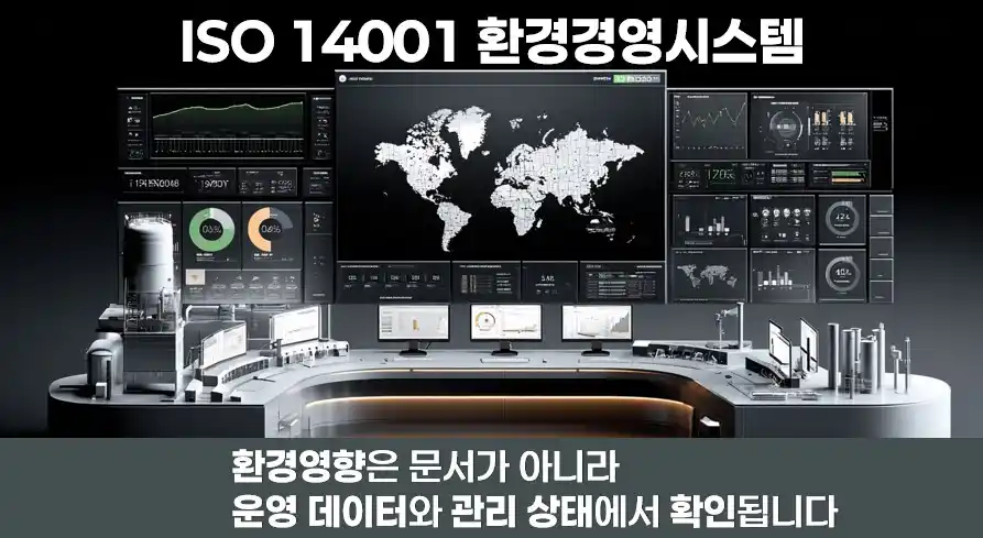 ISO 14001 환경영향 운영 모니터링 시스템 이미지