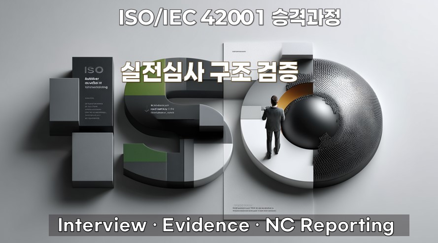 ISO IEC 42001 심사원 승격과정 실전 AI 심사 구조 검증과 Interview Evidence NC Reporting 이미지