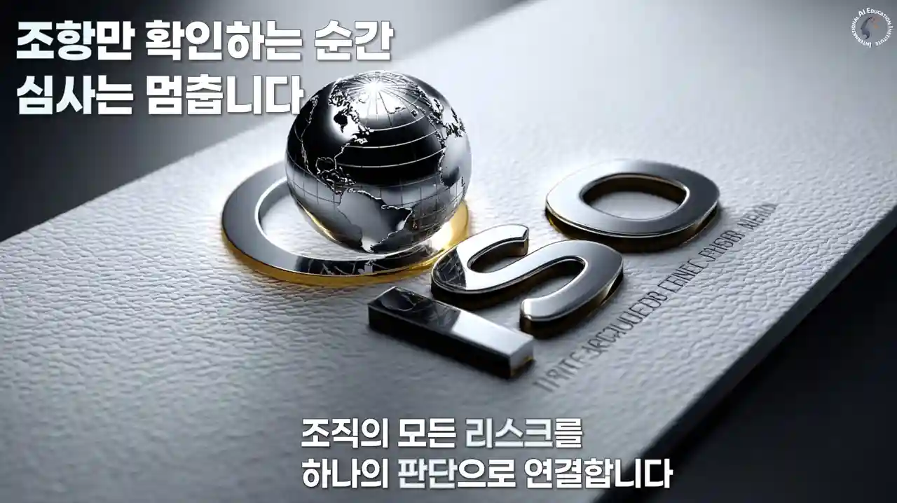 ISO 통합 내부심사에서 리스크와 Evidence를 기반으로 판단하는 Audit Thinking 구조 이미지