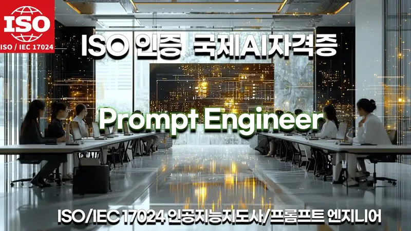 ISO/IEC 17024 국제 AI 자격증 프롬프트 엔지니어 과정 이미지