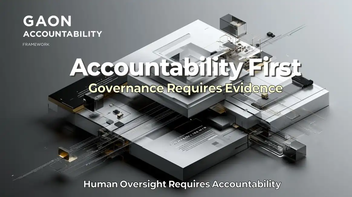 가온의 Human Oversight 원칙과 Governance Controls를 설명하는 GAON Accountability Framework 이미지