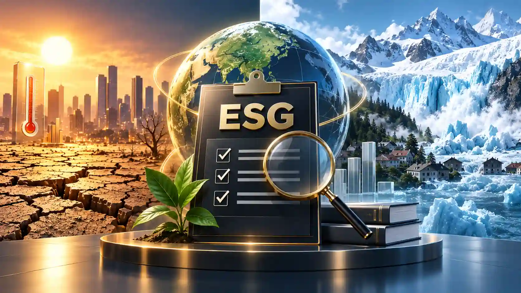 기후 위기와 ESG 심사 근거를 상징하는 포스팅 대표 이미지