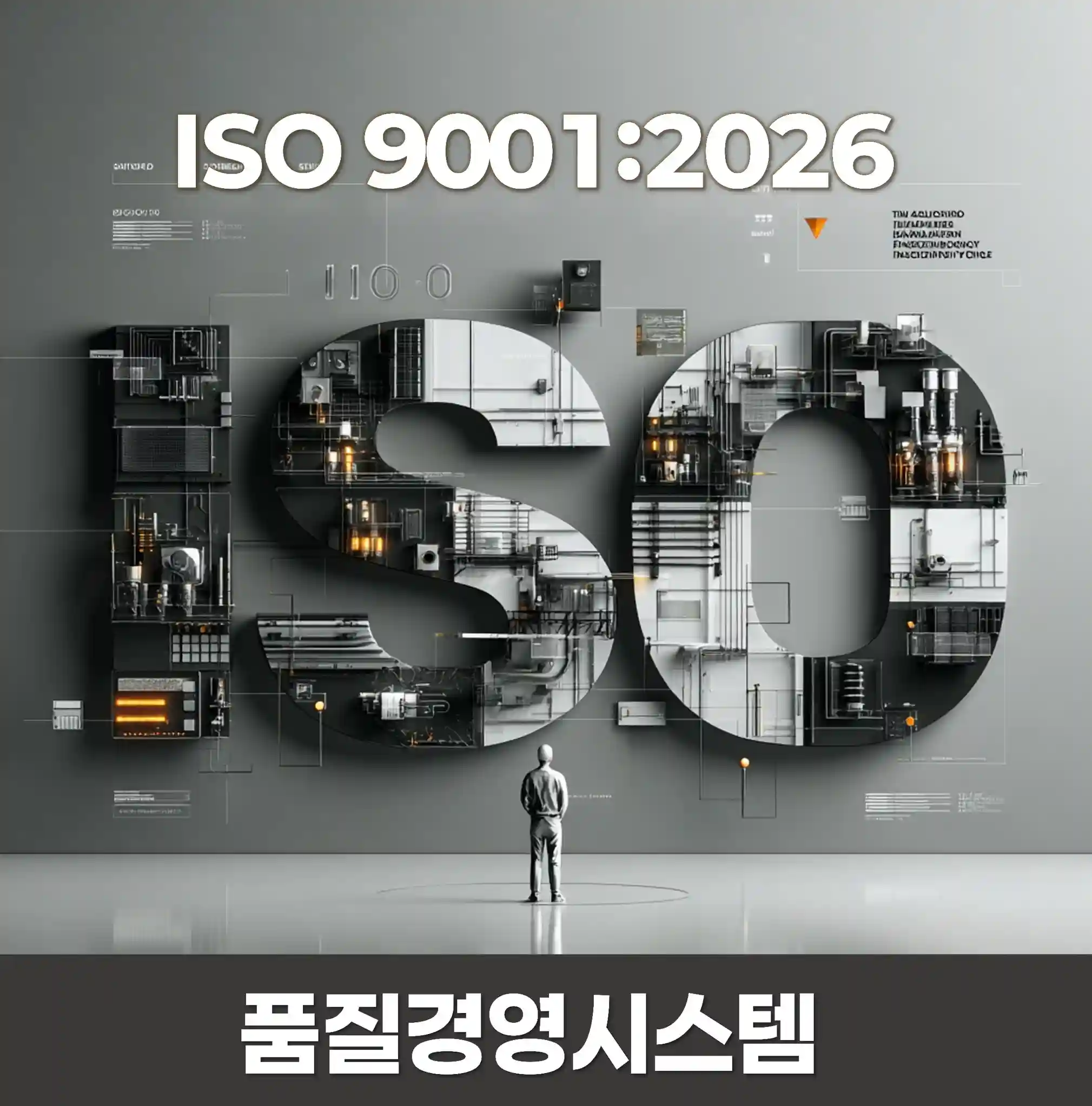 ISO 9001:2026과 품질경영시스템 문구가 있는 국제AI교육원 교육 이미지