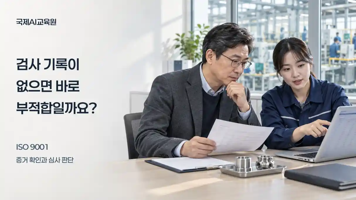 ISO 9001 검사 기록과 심사 증거 확인 사례의 대표 이미지